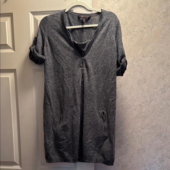 BCBG MAXAZARIA Gray Zippered Tunic Dress - Picture 1 of 7